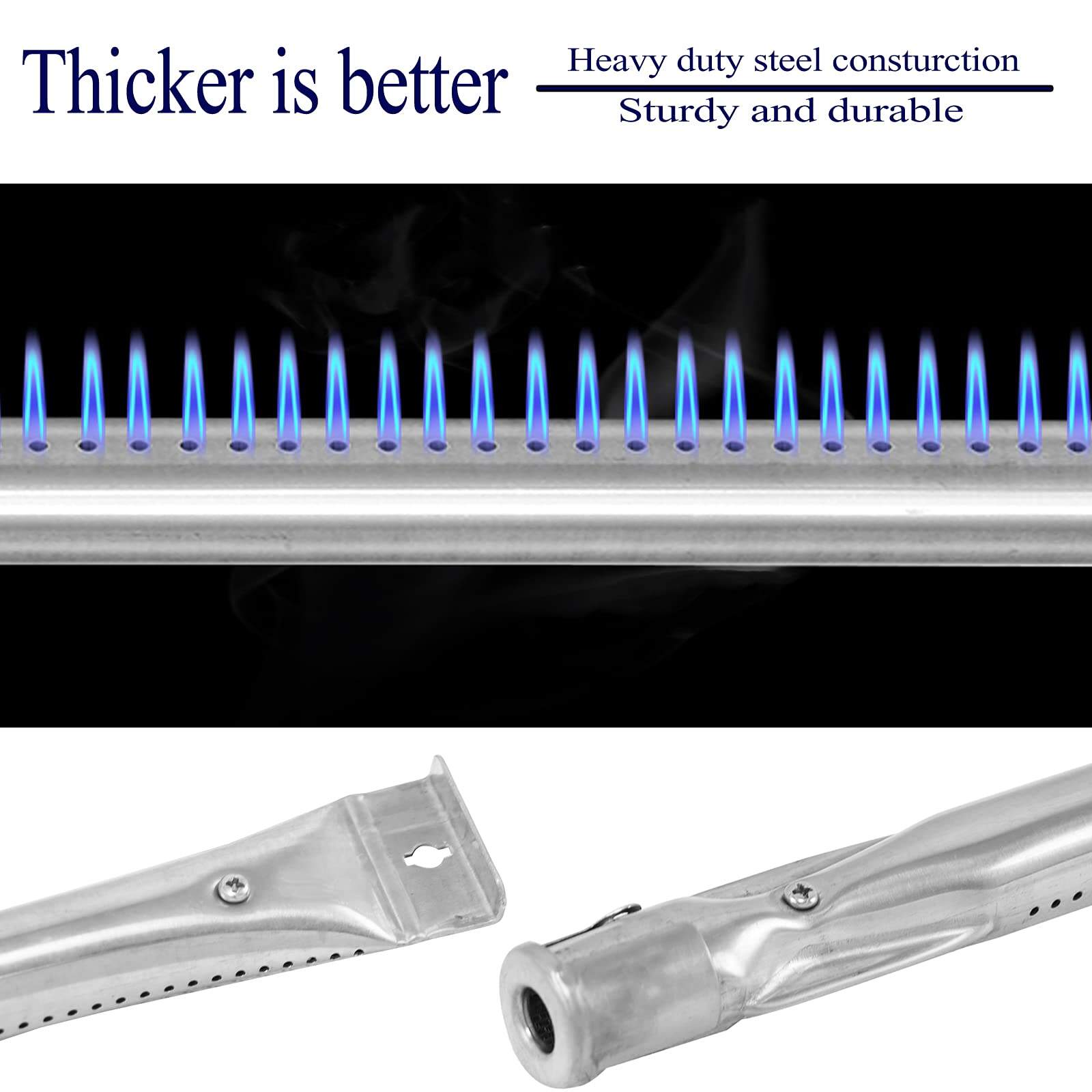 Tubo Quemador de Acero Inoxidable de 15" para Parrillas - - Imagen 4