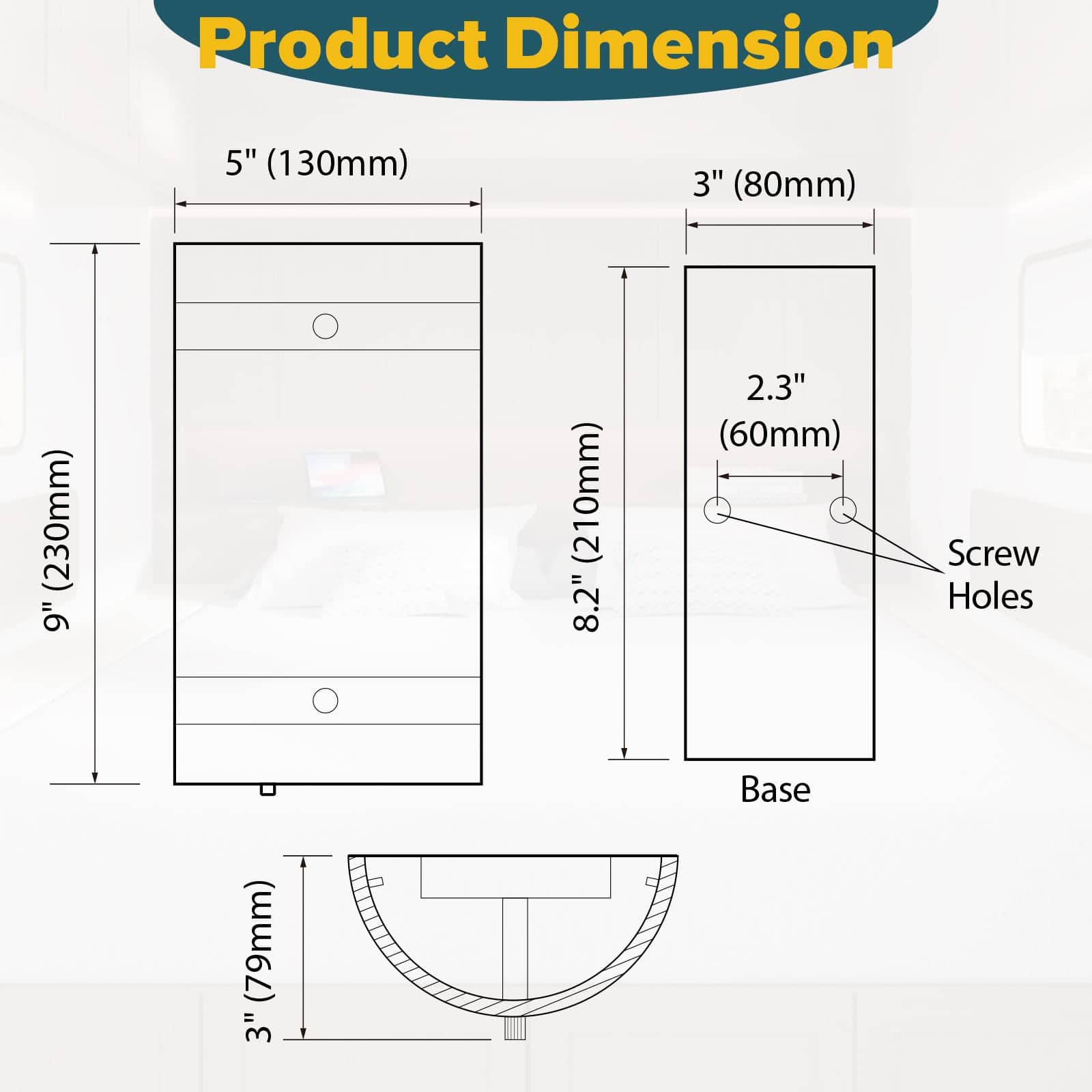 Lámpara de pared decorativa interior para RV Dream lighting - Imagen 6