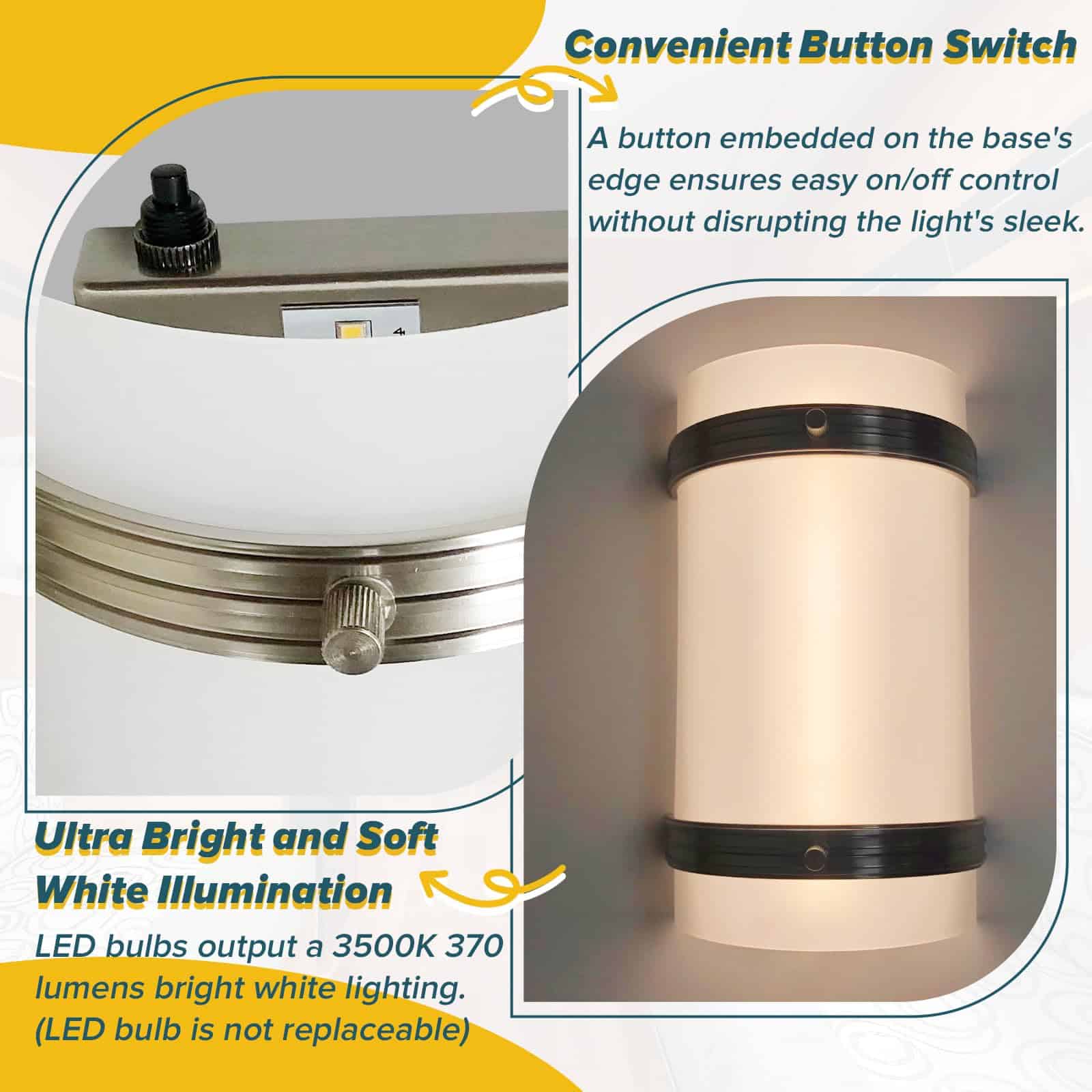 Lámpara de pared decorativa interior para RV Dream lighting - Imagen 5