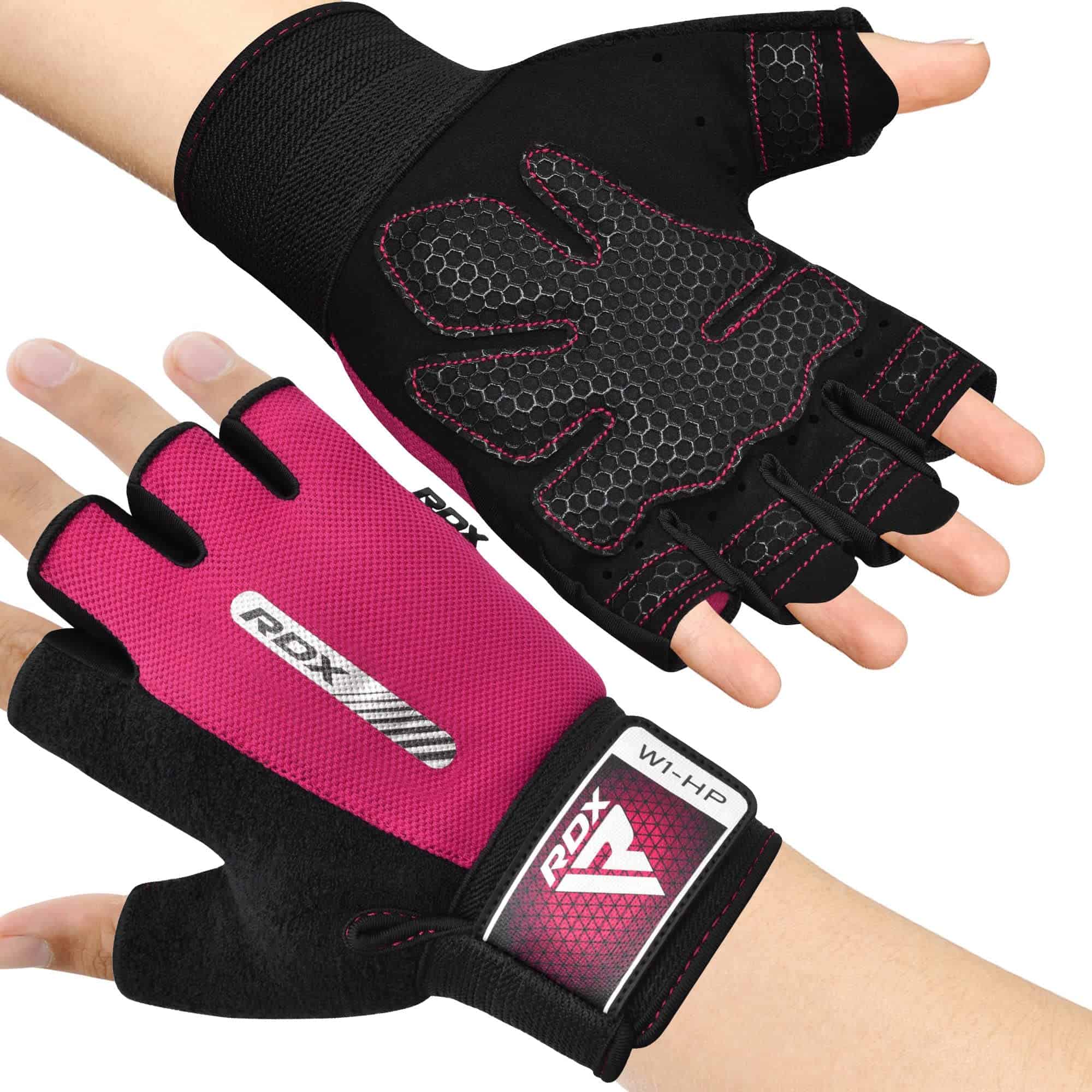 Guantes de levantamiento de pesas RDX -Rosa