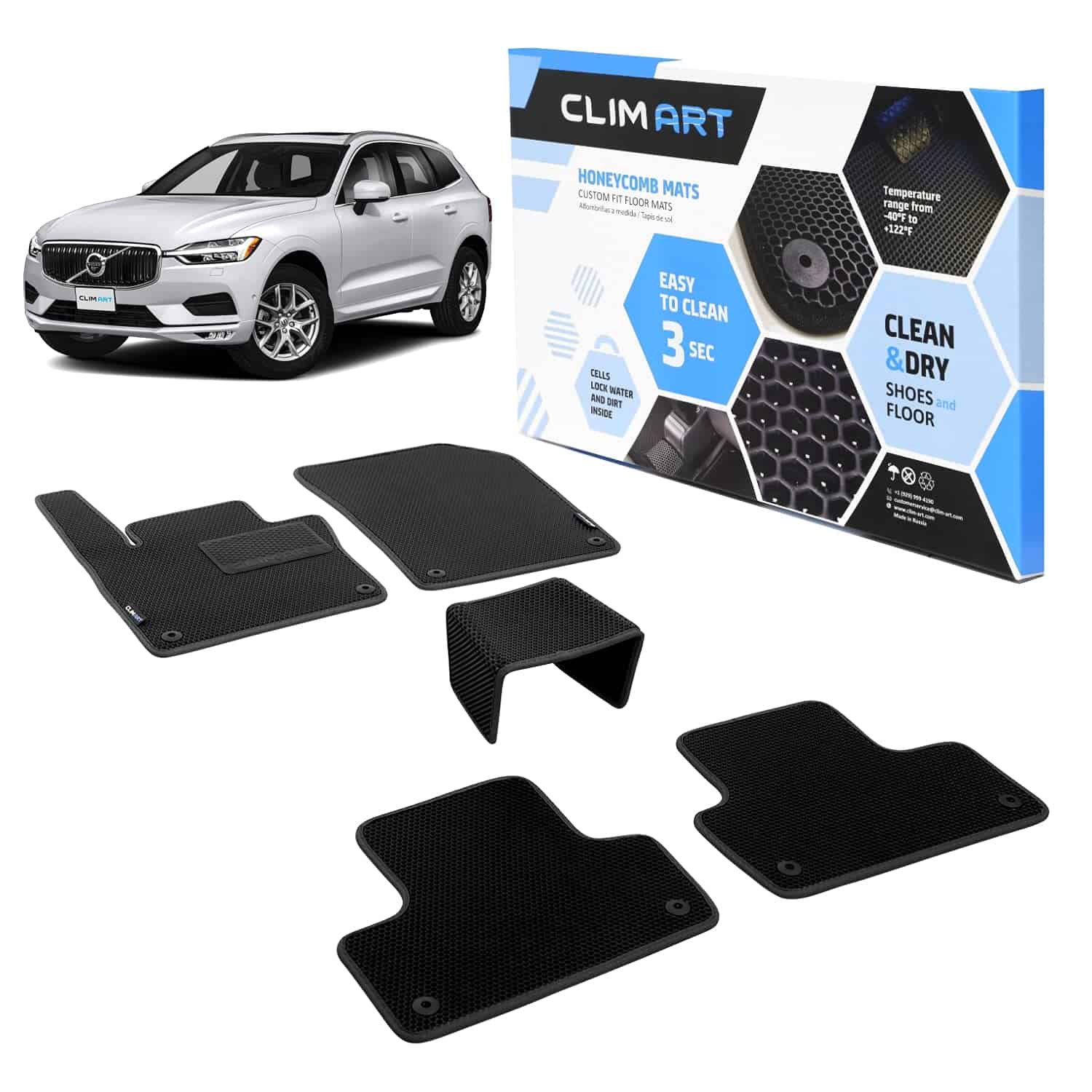 CLIM ART Tapetes a medida WaterTrap compatible con XC60