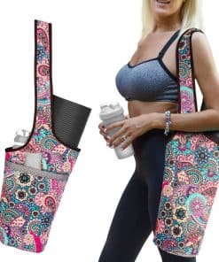 Bolsa para Tapete de Yoga SARHLIO con Bolsillo Grande y