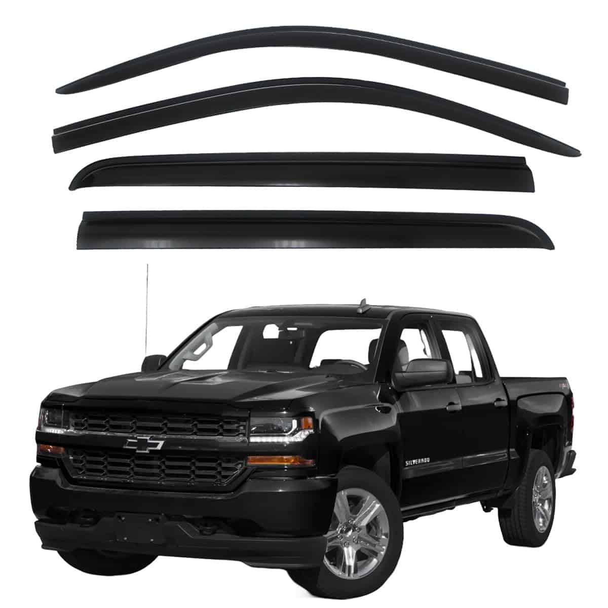 AUTOCLOVER Deflectores de Lluvia de Montaje en Cinta para