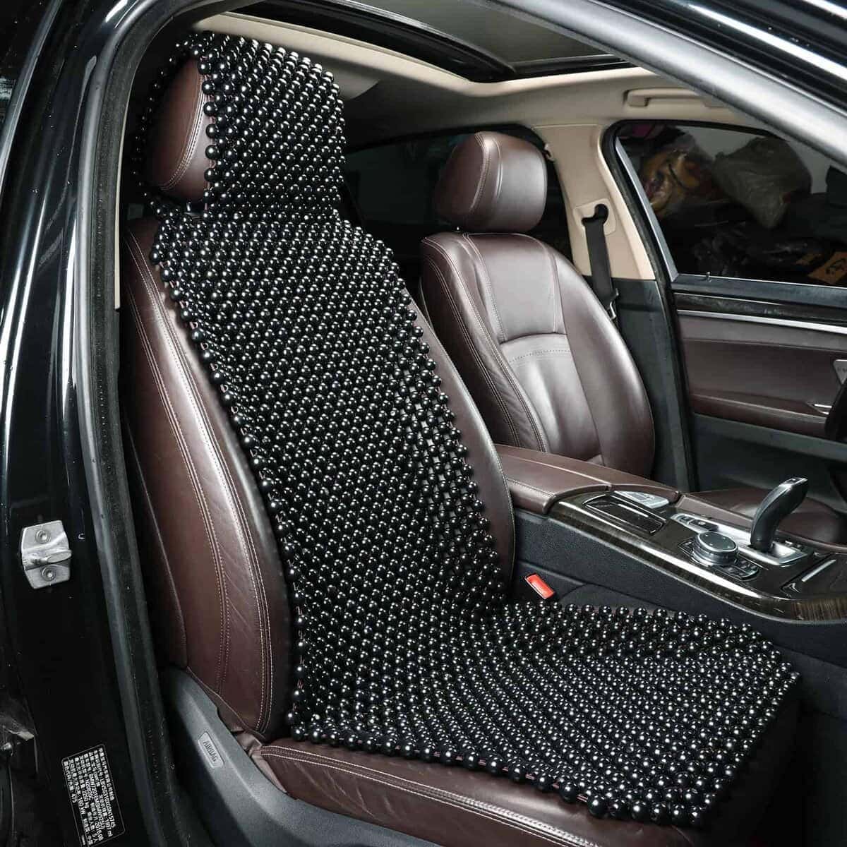 Cubiertas de Asiento de Coche con Cuentas Naturales KENNISI - Imagen 3