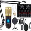 Paquete de Equipo de Podcast, Kit de Micrófono BM-800 con