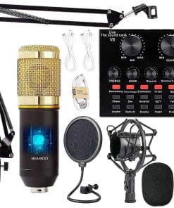Paquete de Equipo de Podcast, Kit de Micrófono BM-800 con
