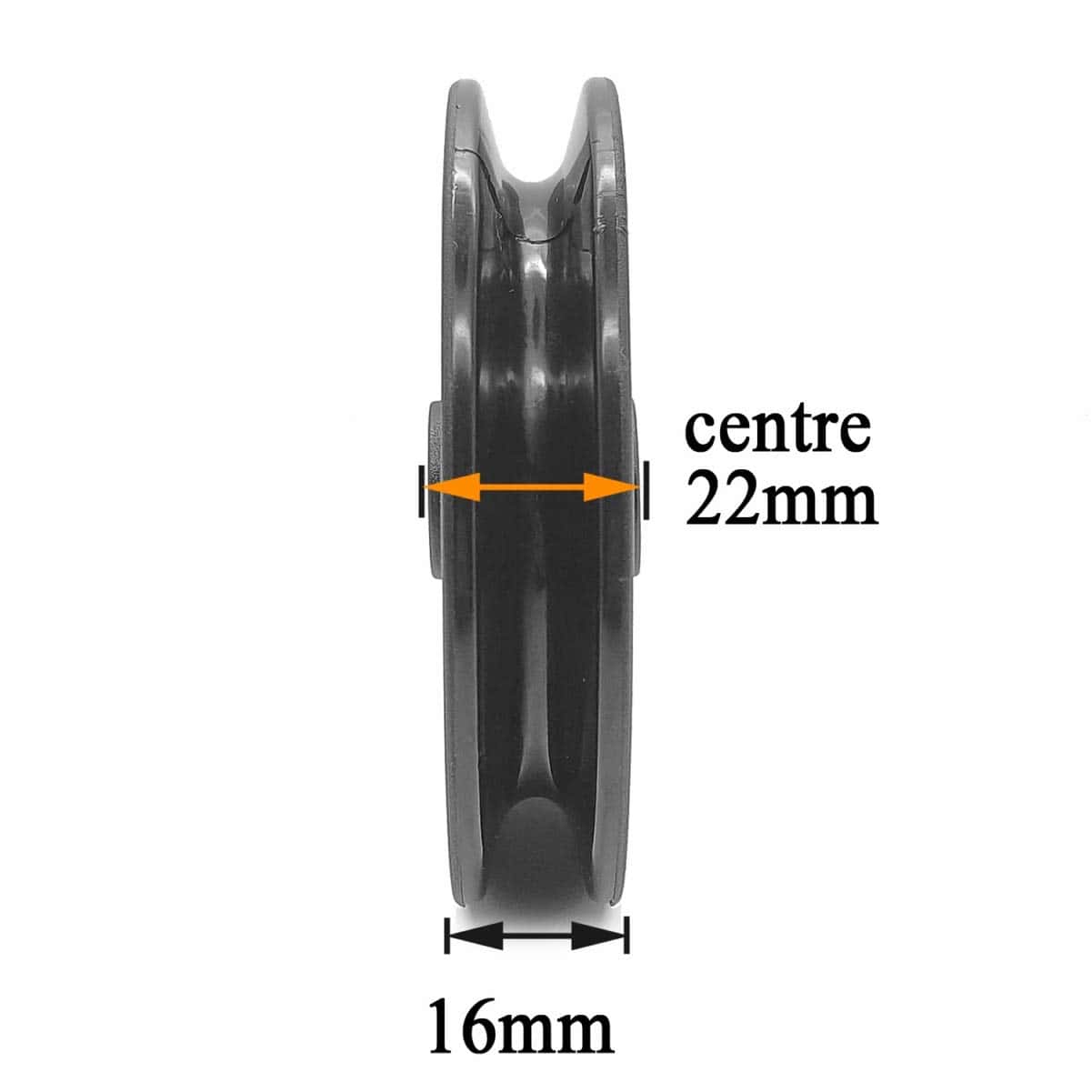 Rueda de Polea de 90mm Profelinx con Rodamiento de Nylon - - Imagen 4