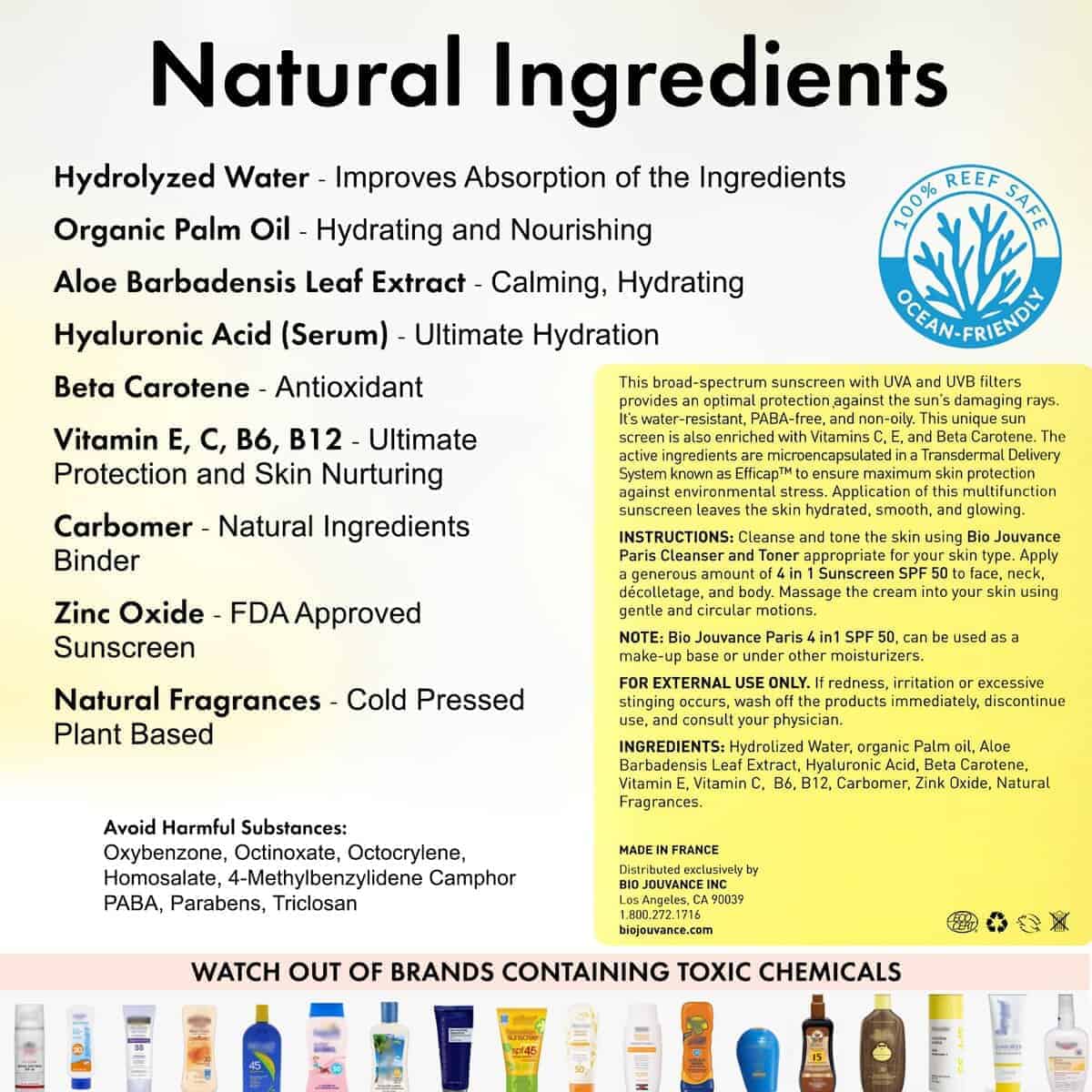 BIO JOUVANCE PARIS - Protector Solar 4 en 1 2oz(60ml) | - Imagen 5