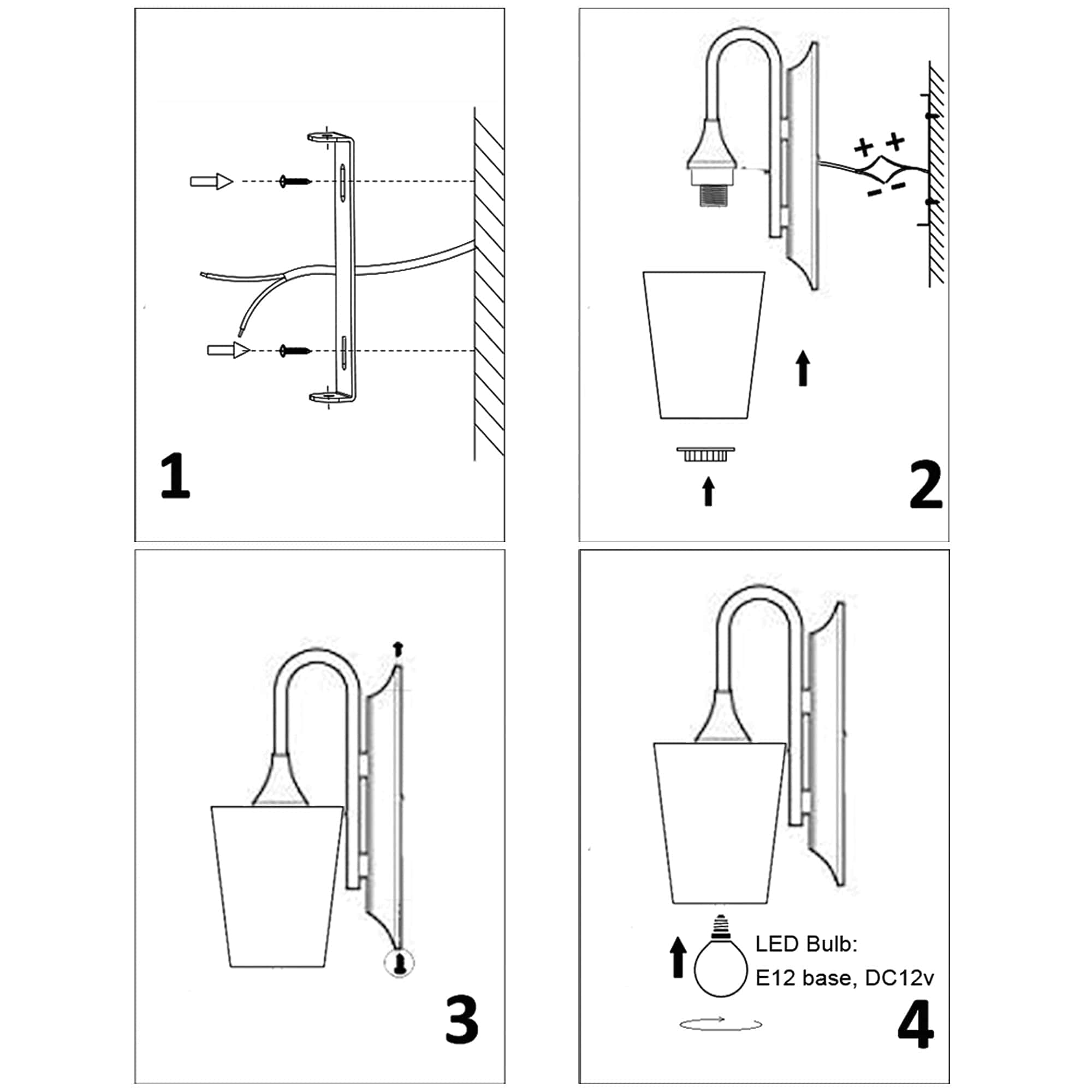 Lámpara de pared LED Maichis 12V para RV con interruptor de - Imagen 8