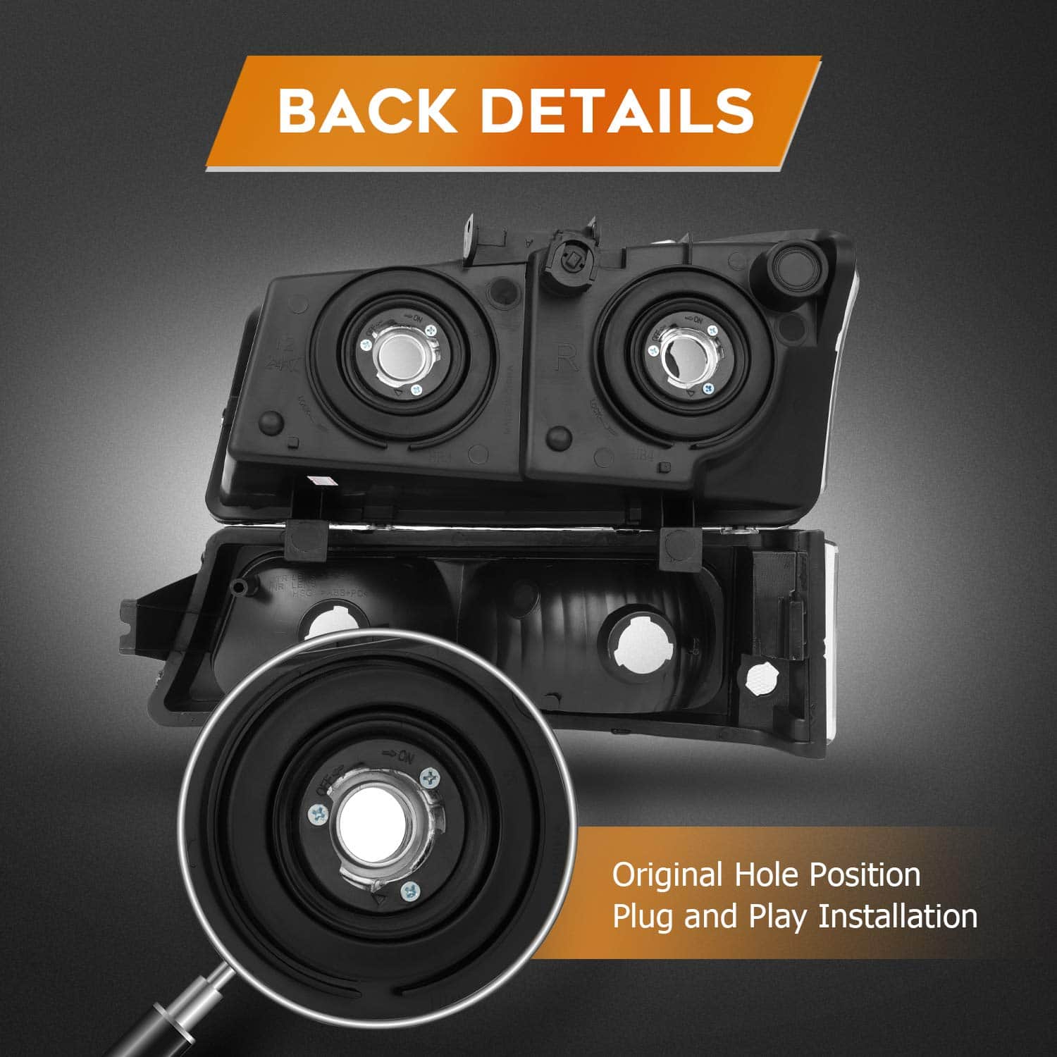 Ensamblaje de faros para Chevrolet Avalanche 1500 2003-2006 - Imagen 5