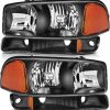 Conjunto de Faros Delanteros para GMC Sierra 1500 1999-2006