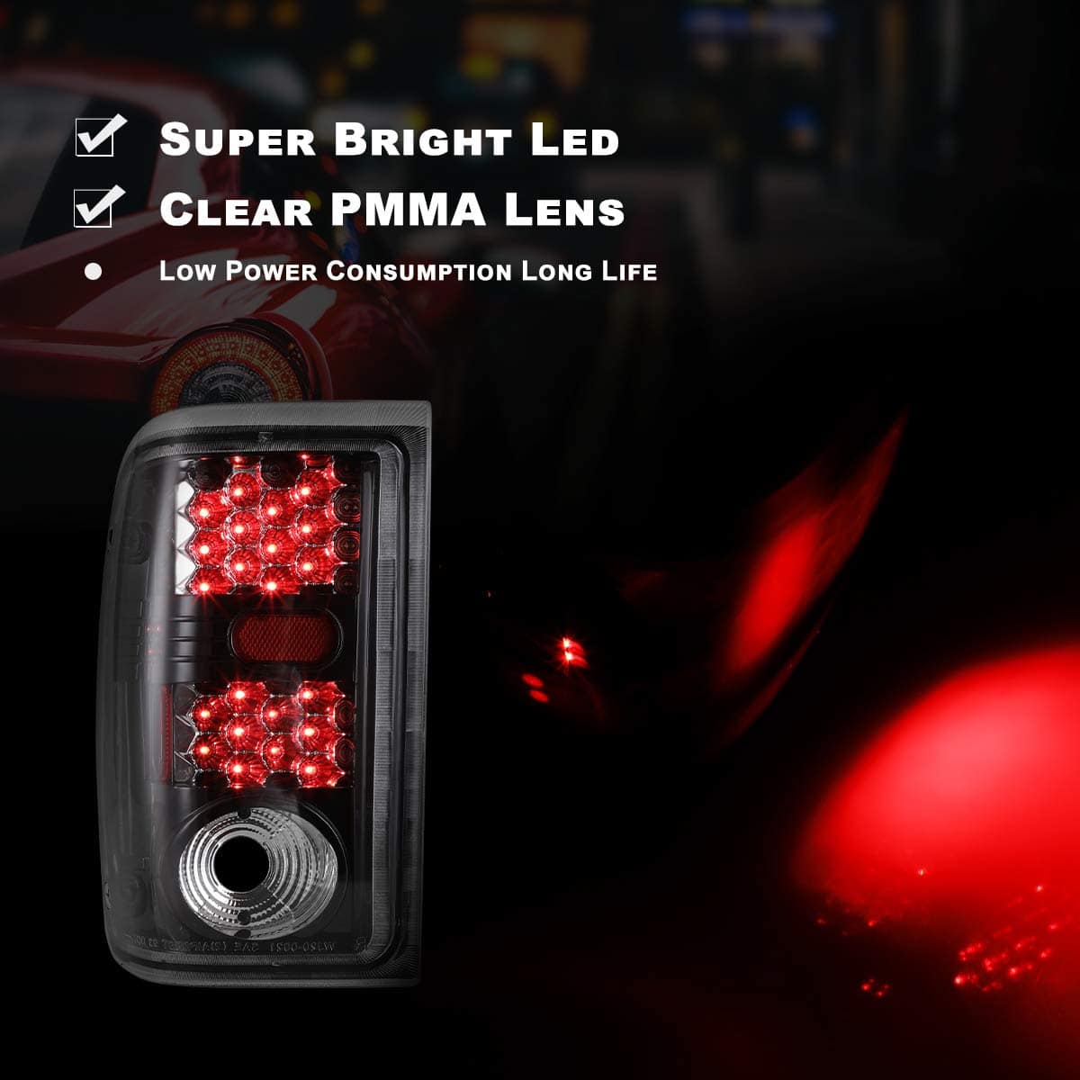 Nixon Offroad Conjunto de Luces Traseras LED para 2001 2002 - Imagen 3