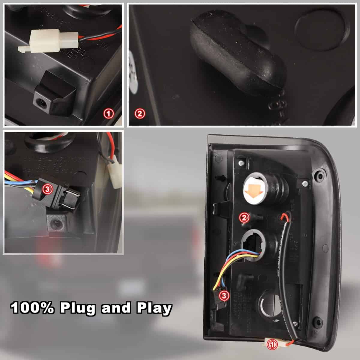 Nixon Offroad Conjunto de Luces Traseras LED para 2001 2002 - Imagen 7