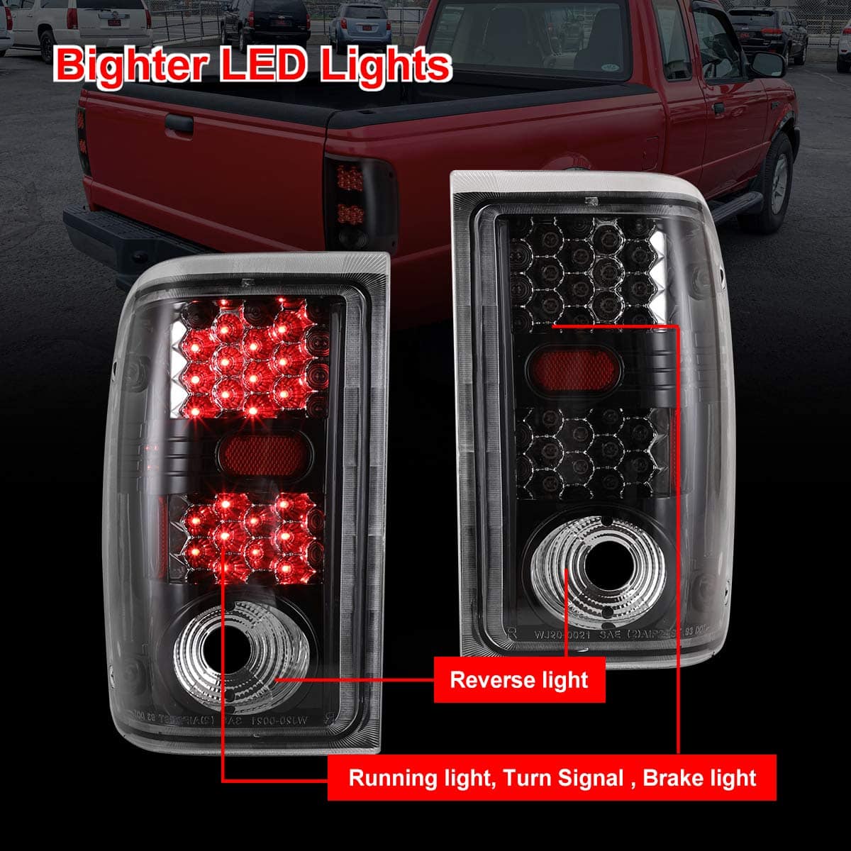 Nixon Offroad Conjunto de Luces Traseras LED para 2001 2002 - Imagen 6