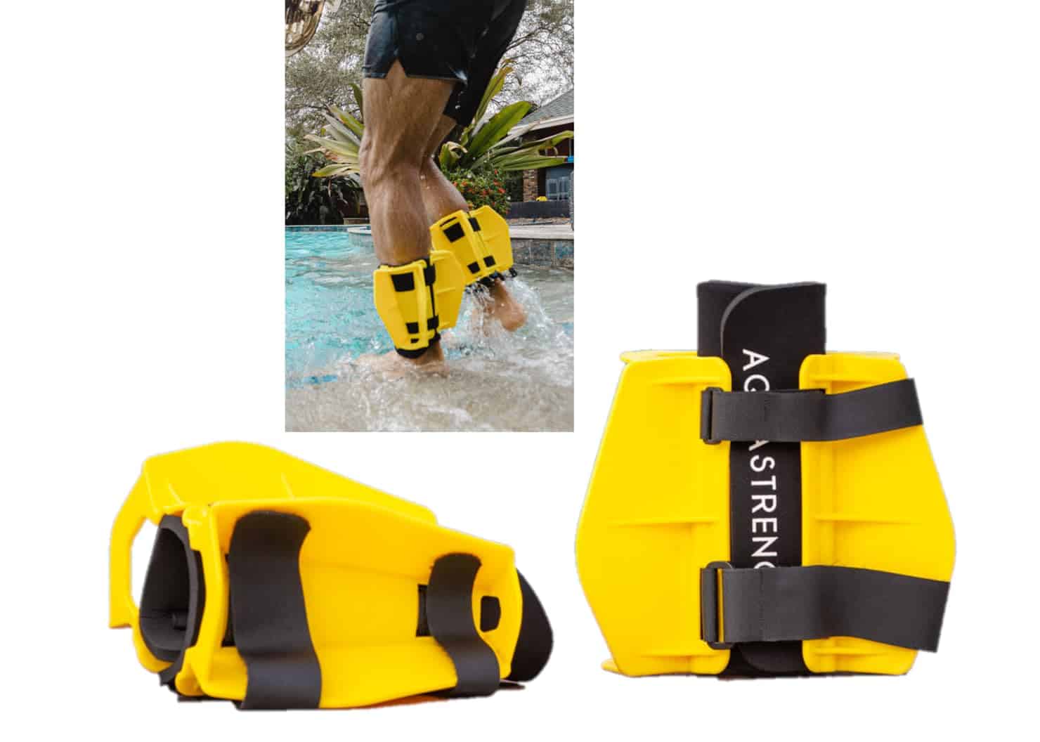 Aletas de resistencia acuática Aquastrength -Amarillo
