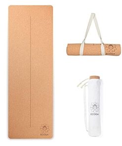 Tapete de Yoga de Corcho Premium ECOGA con Marcas de