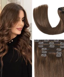 Extensiones de Cabello Marrón Medio UGOTRAYS de Cabello