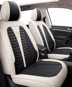 Juego Completo de Fundas de Cuero Sintético para Asientos