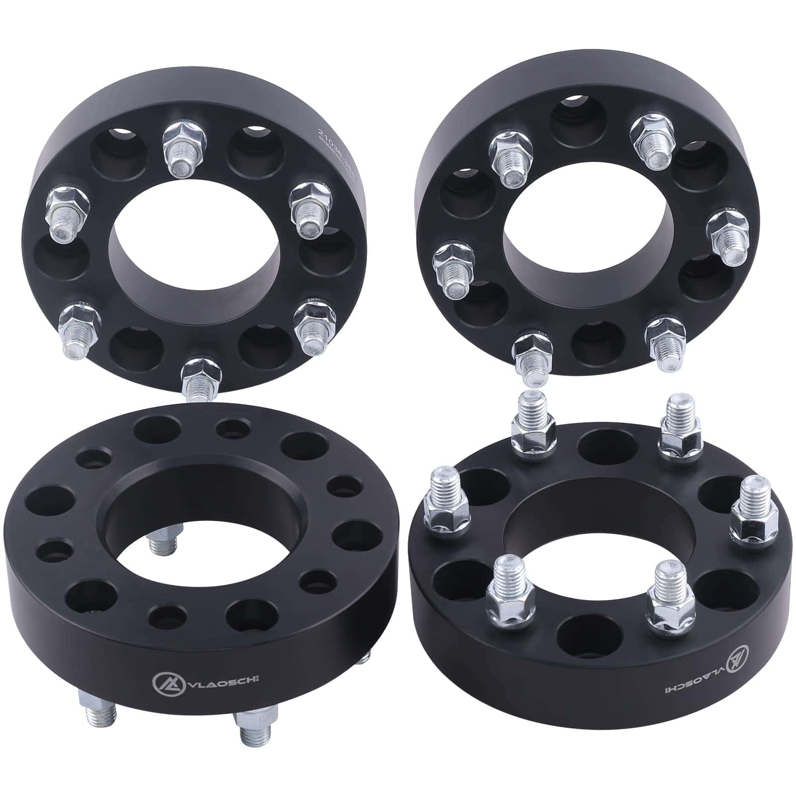 Espaciadores de Rueda VLAOSCHI Negros Forjados 6x4.5 de 1.5