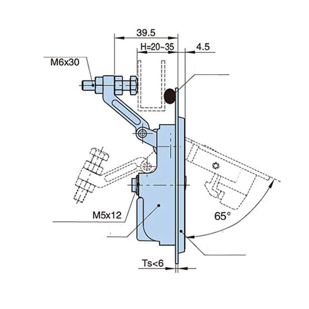 Cerradura de llave de compresión ajustable de aleación de - Imagen 8