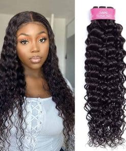 1 Paquete de Cabello Humano ondulado en agua 10A Brasileño