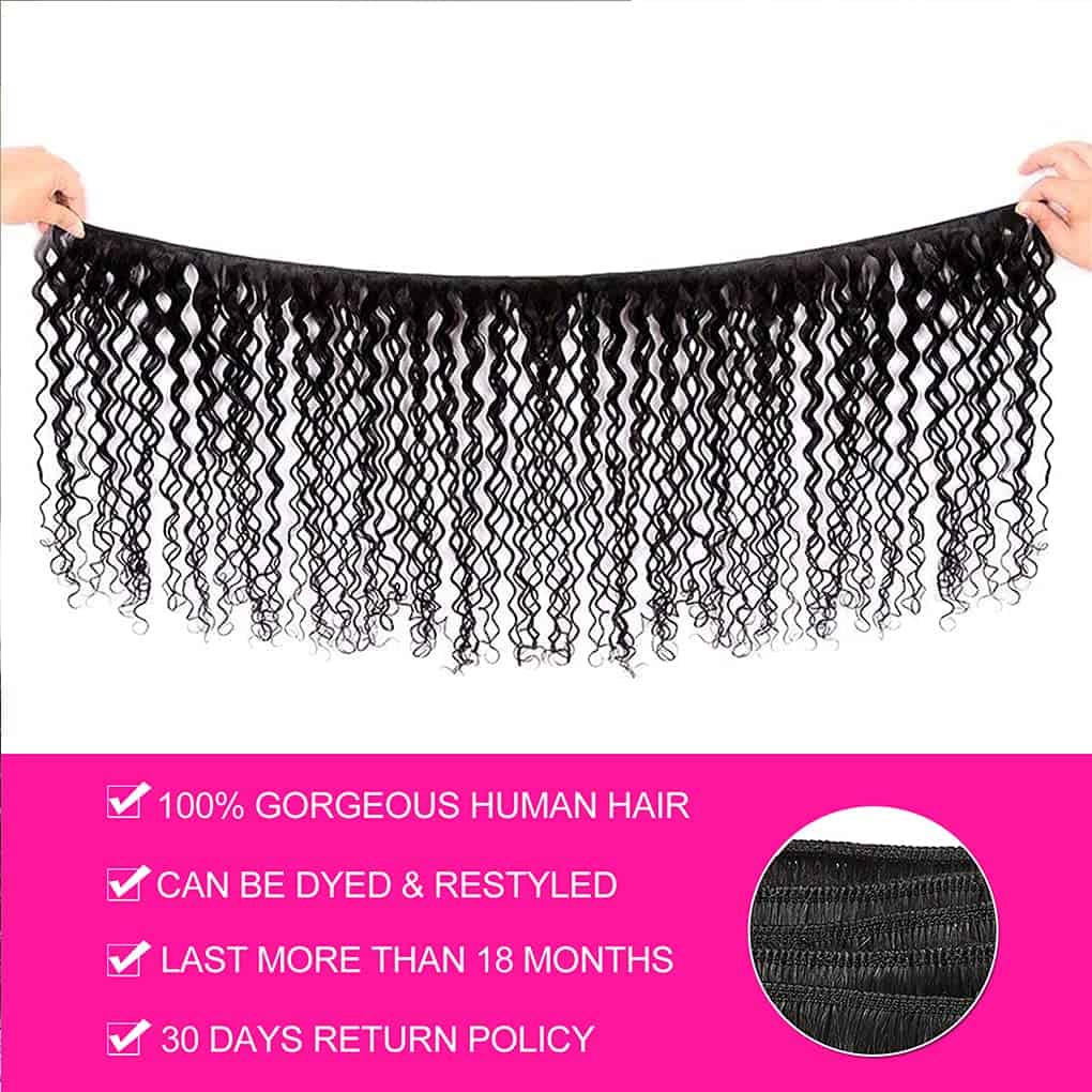 1 Paquete de Cabello Humano ondulado en agua 10A Brasileño - Imagen 6