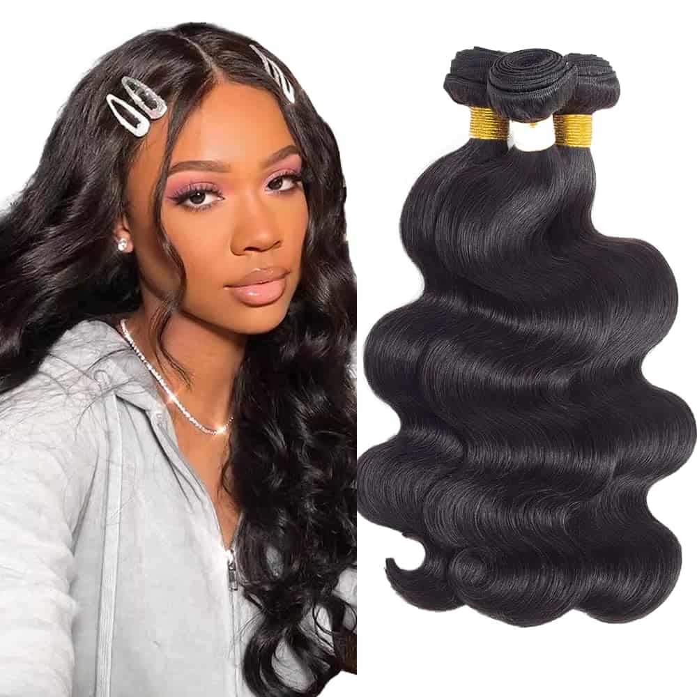 Paquete de Cabello Humano Ondulado 3 Paquetes de 12" 14"