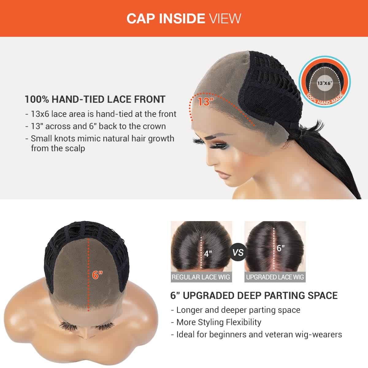 Pelucas de Encaje Frontal 13X6 HD GLAM21USA Recta Bob de - Imagen 6