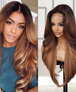 Pelucas GLAM21USA HD Lace Front Straight Curly 13X6 Peluca