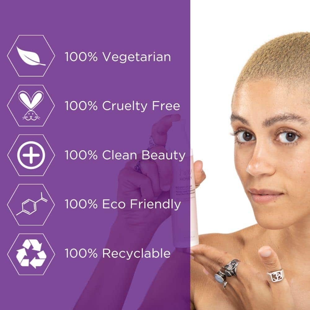 Crema Hidratante Hey Honey Skincare Boost It Up con - Imagen 5