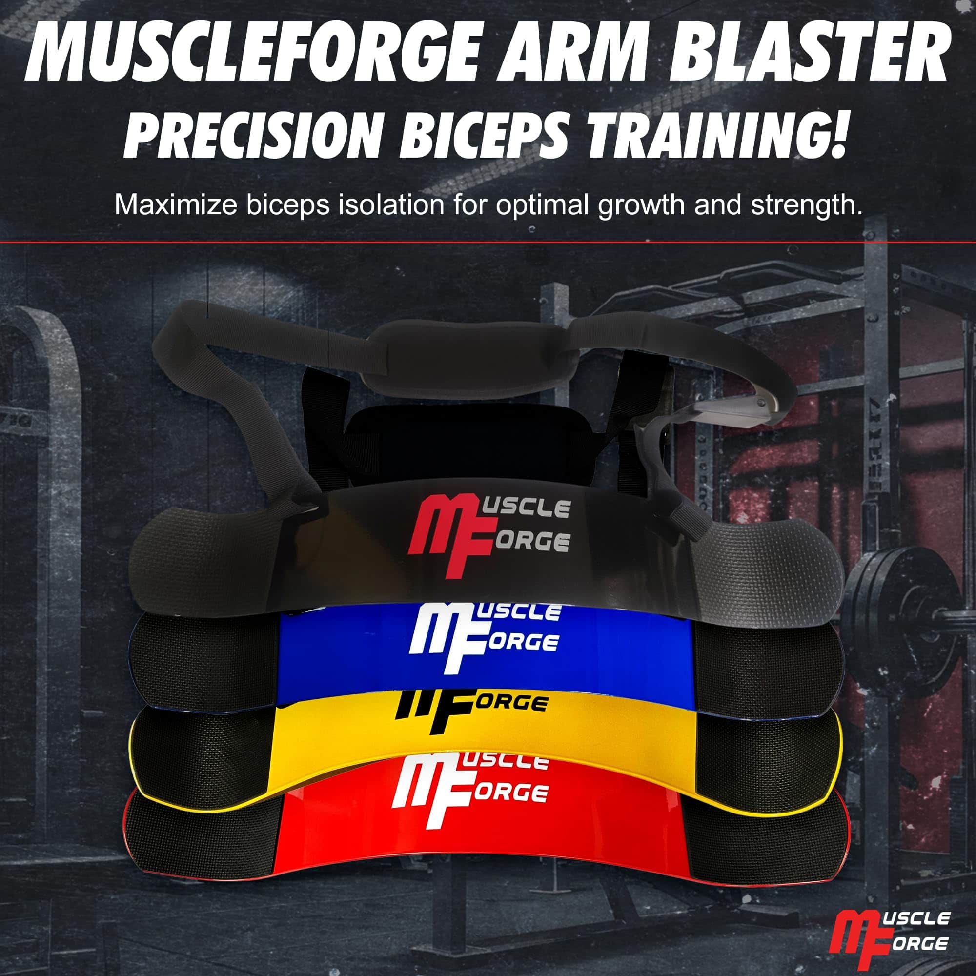 MuscleForge Arm Blaster para Bíceps y Tríceps -Negro - Imagen 3
