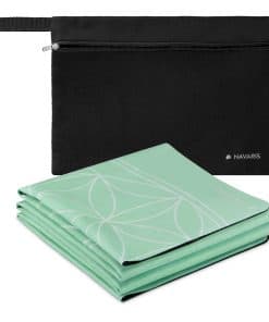 Tapete de yoga plegable Navaris para viajes -Turquesa