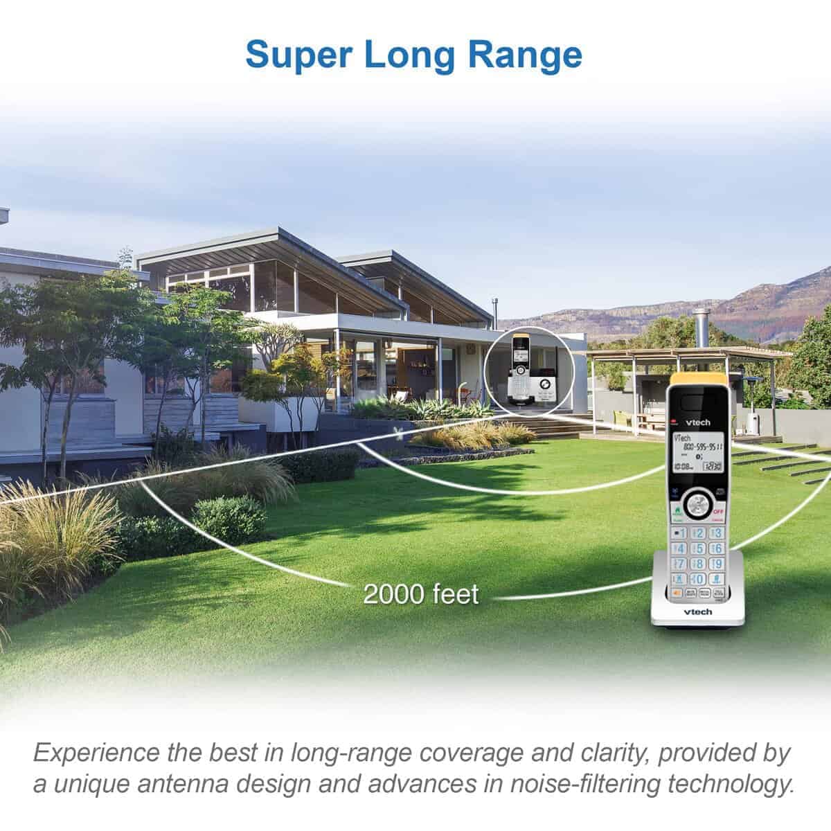 Teléfono inalámbrico VTech IS8121-3 Súper Largo Alcance de - Imagen 4