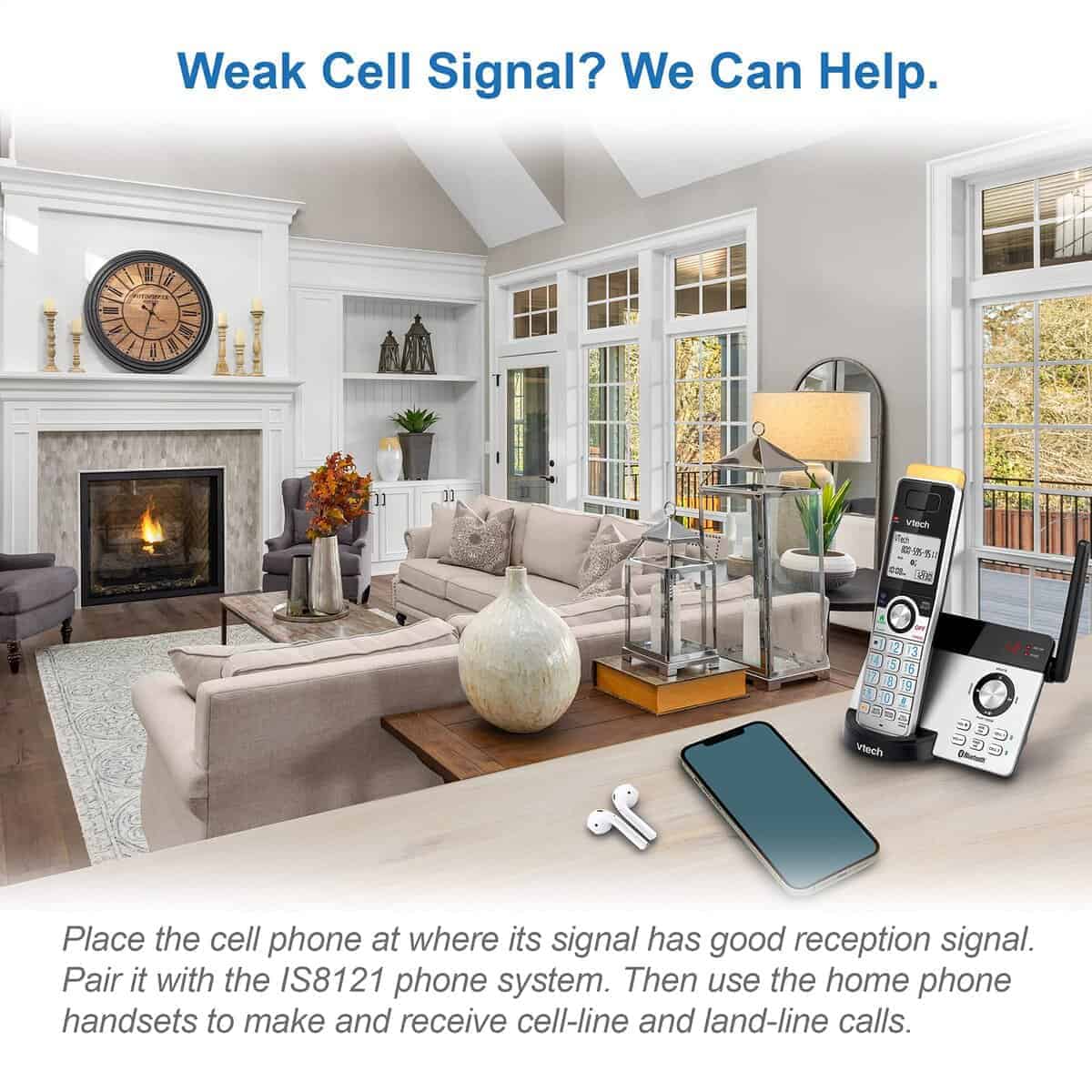 Teléfono inalámbrico VTech IS8121-3 Súper Largo Alcance de - Imagen 6