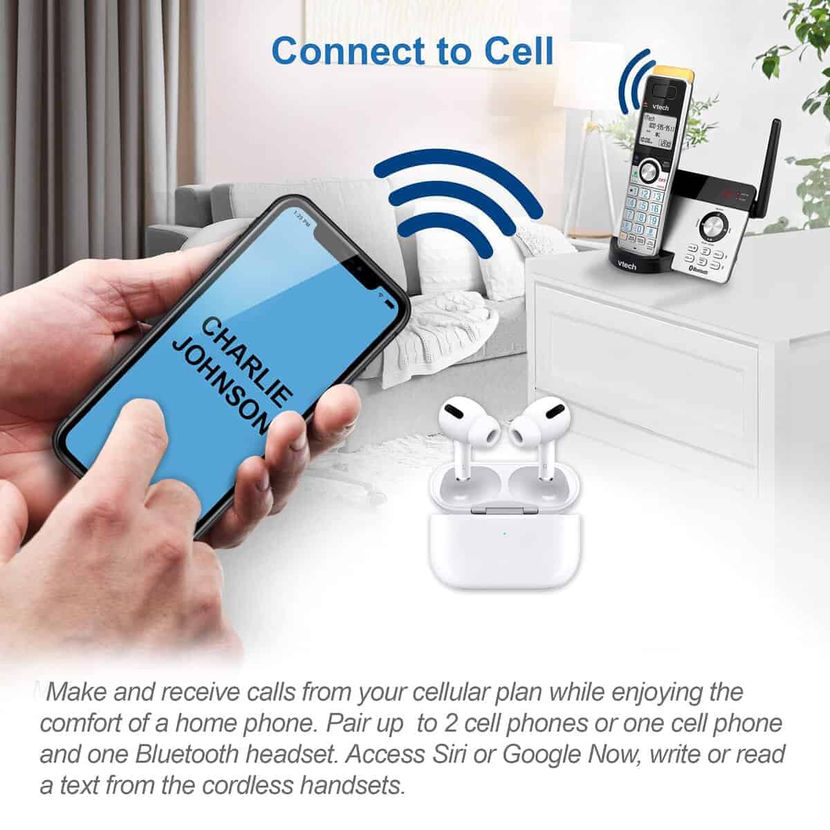 Teléfono inalámbrico VTech IS8121-3 Súper Largo Alcance de - Imagen 8