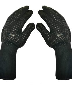 Guantes de horno con dedos BBQ Guantes resistentes al calor
