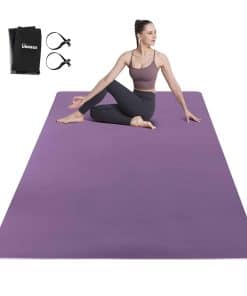 Tapete de Yoga Grande para Hombres y Mujeres -Morado y Rosa
