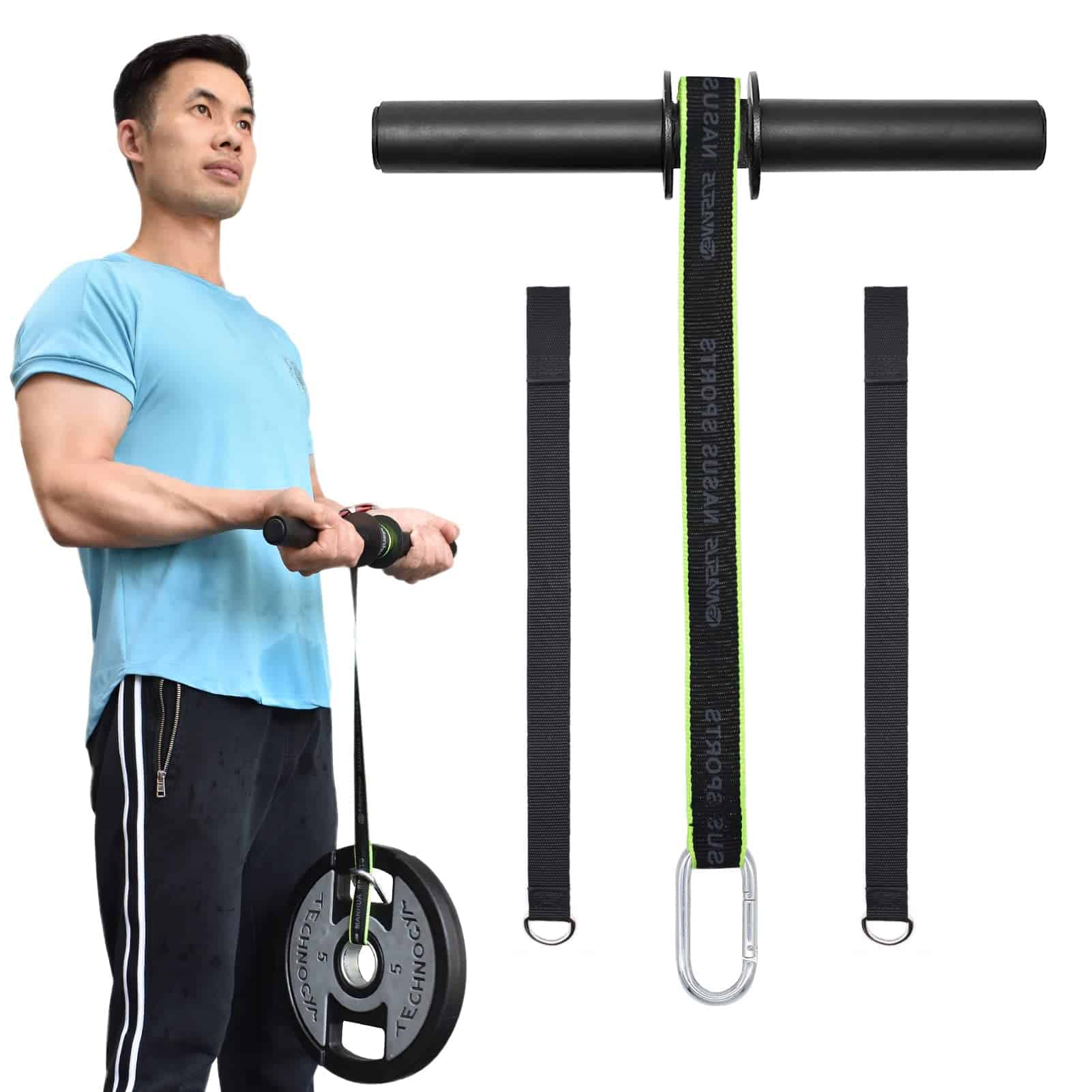 XonyiCos Rollo de Antebrazo Wrist Roller Fitness Blaster,