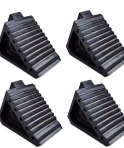 Topes de Rueda de Caucho Sólido HOXWELL 4 Packs, Topes