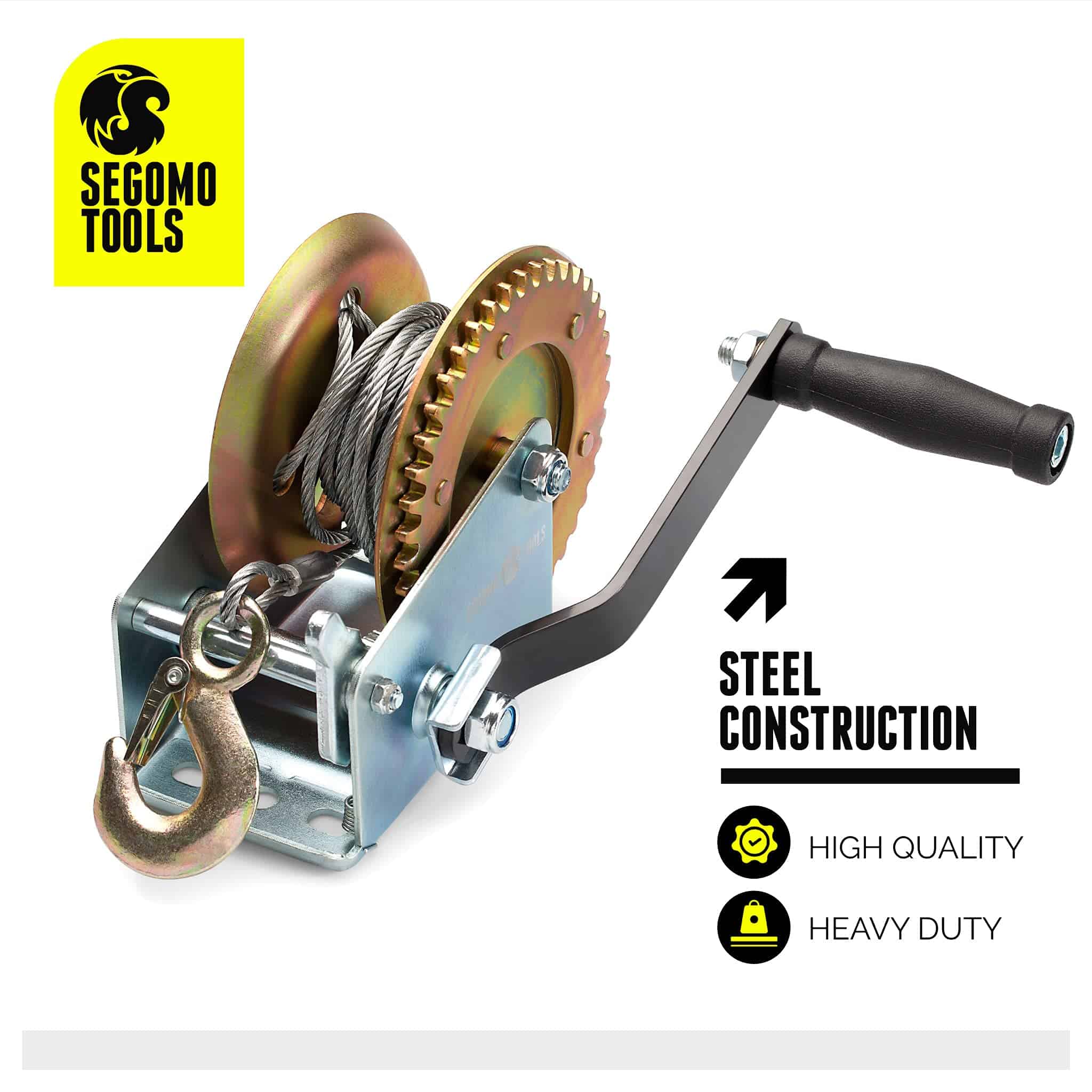 Segomo Tools Heavy Duty 1600 Pound Manual Two Way Ratchet - Imagen 4