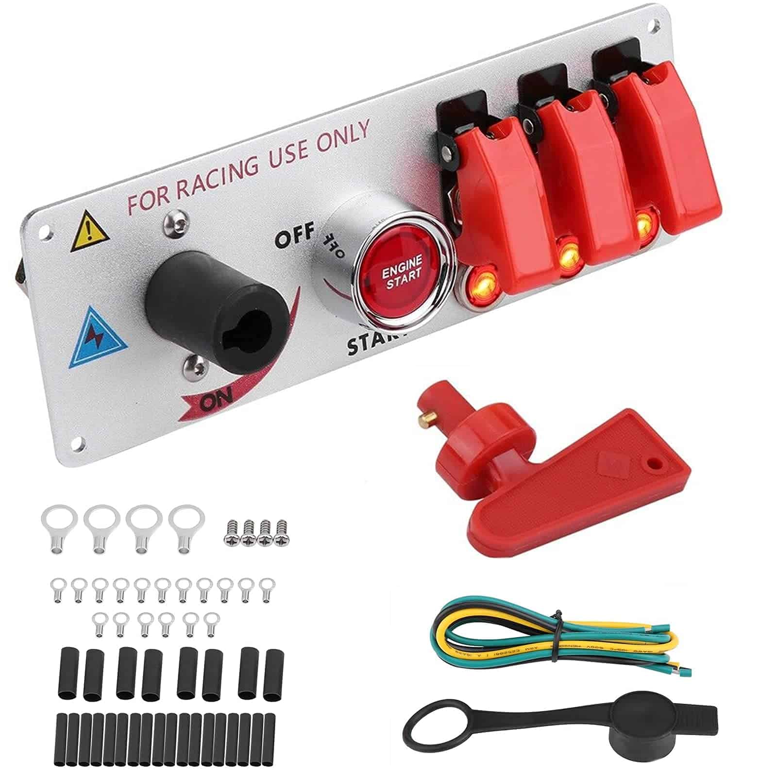 Panel de interruptor de encendido de 12V, 5 en 1 Panel de