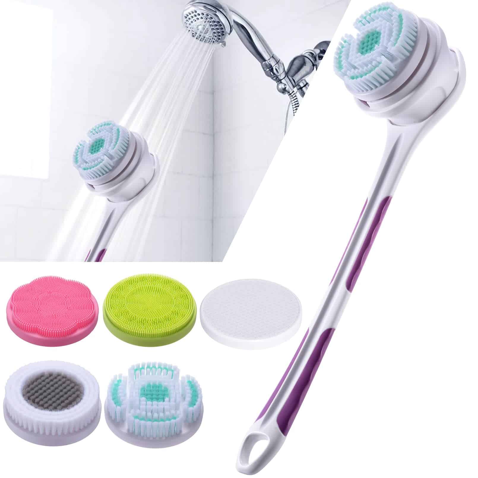 SoulBay Cepillo Corporal Eléctrico con 5 Accesorios: