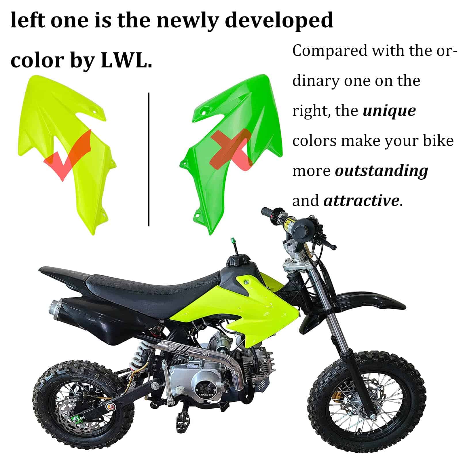 Juego de Plásticos de Carrocería LINGQI RACING CRF50 XR50, - Imagen 3