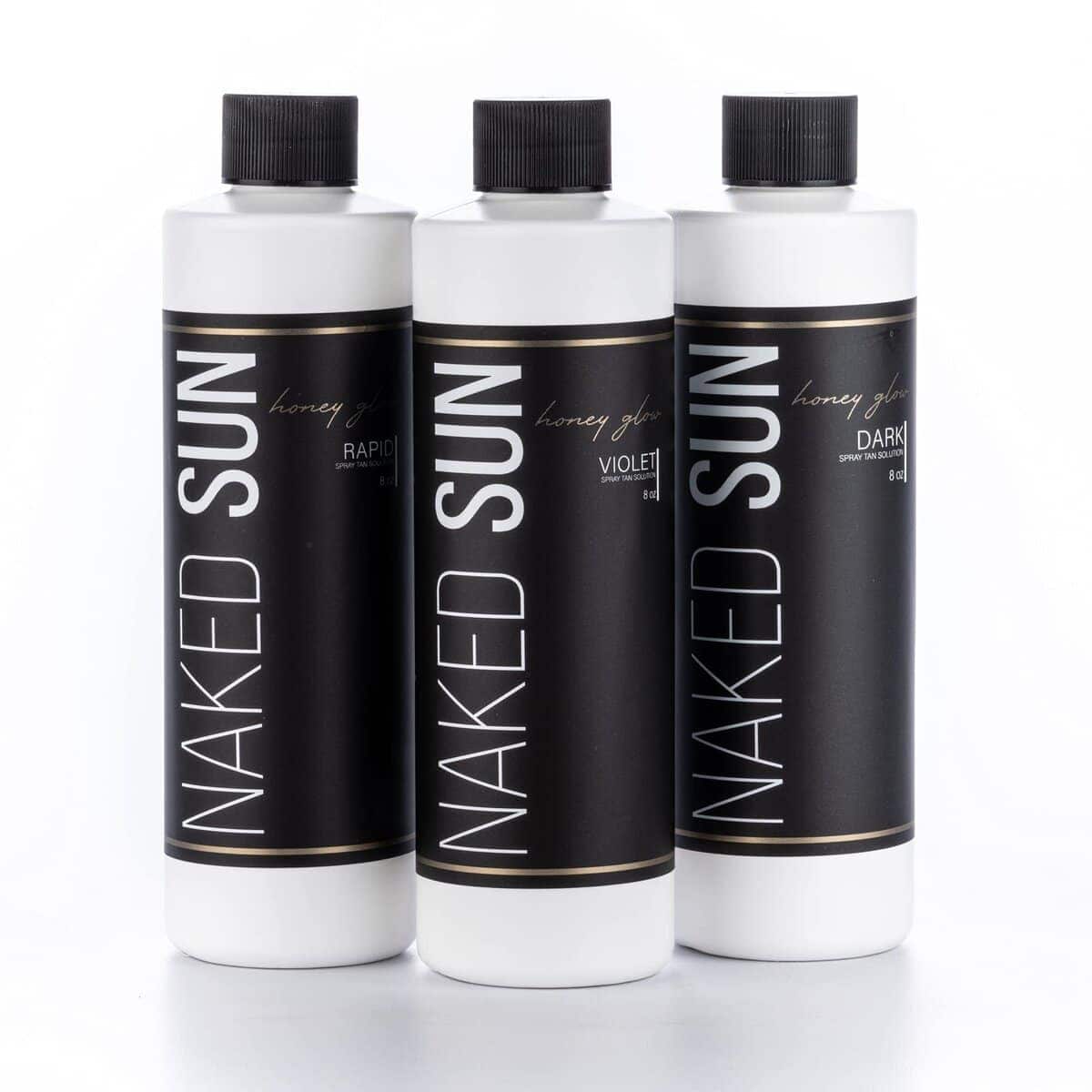 Conjunto de 3 soluciones de bronceado en aerosol Naked Sun