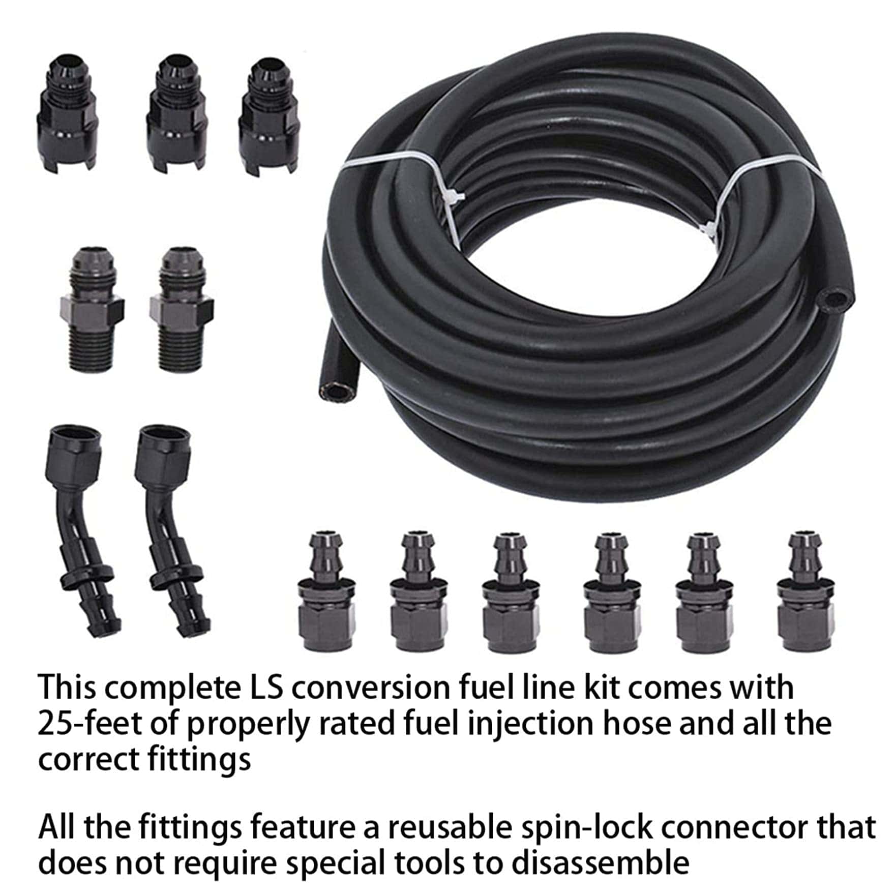 Kit de Adaptador de Manguera de Inyección de Combustible LS - Imagen 5