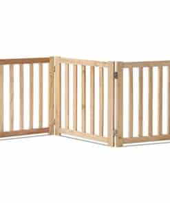 Puerta de madera de 3 paneles plegable y autónoma LZRS -