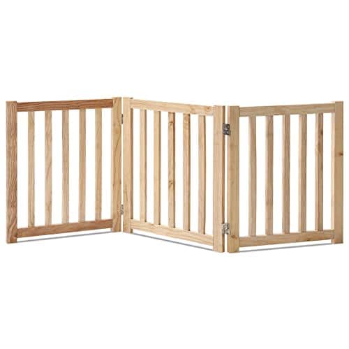 Puerta de madera de 3 paneles plegable y autónoma LZRS -
