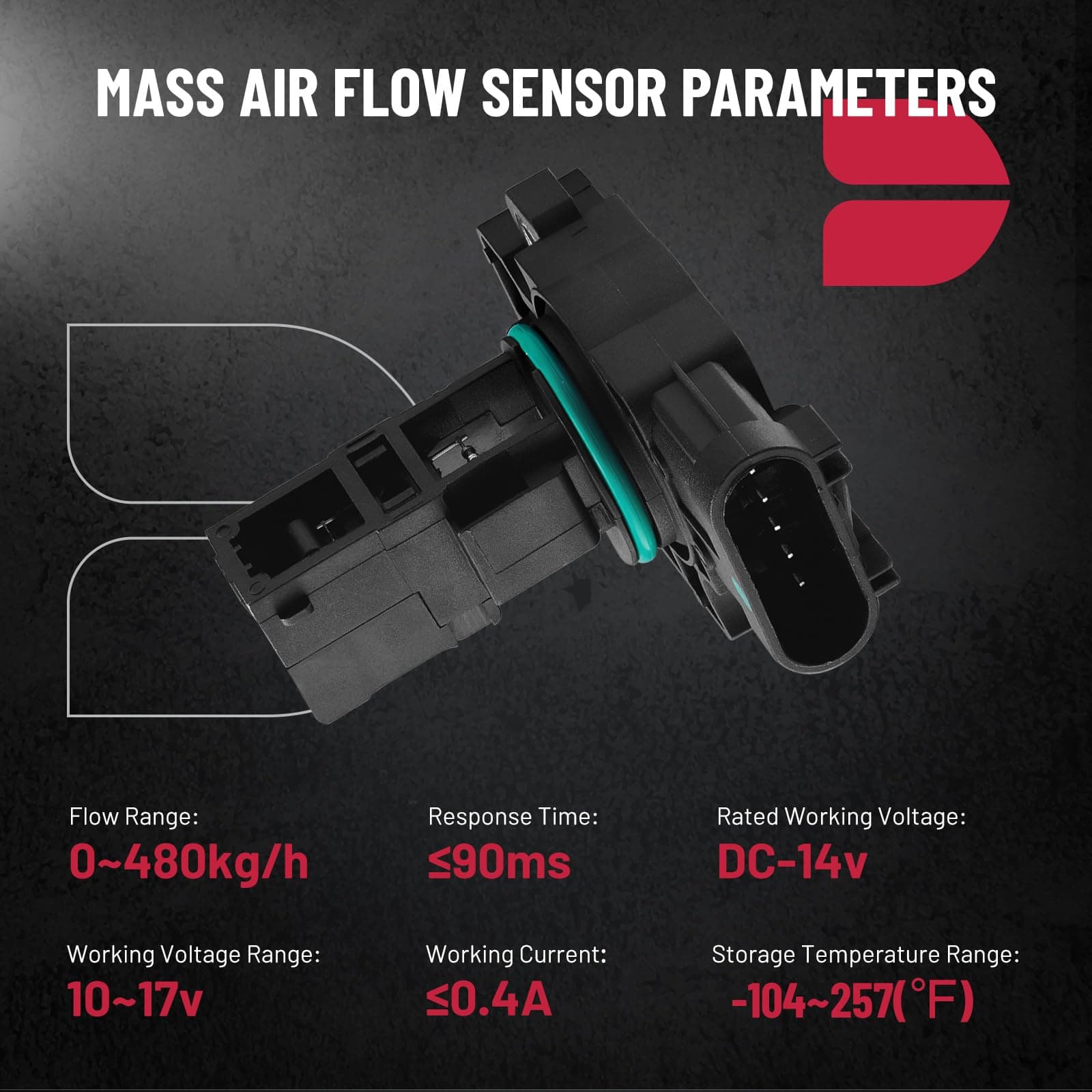 Sensor de flujo de aire masivo MAF BDFHYK, compatible con - Imagen 6