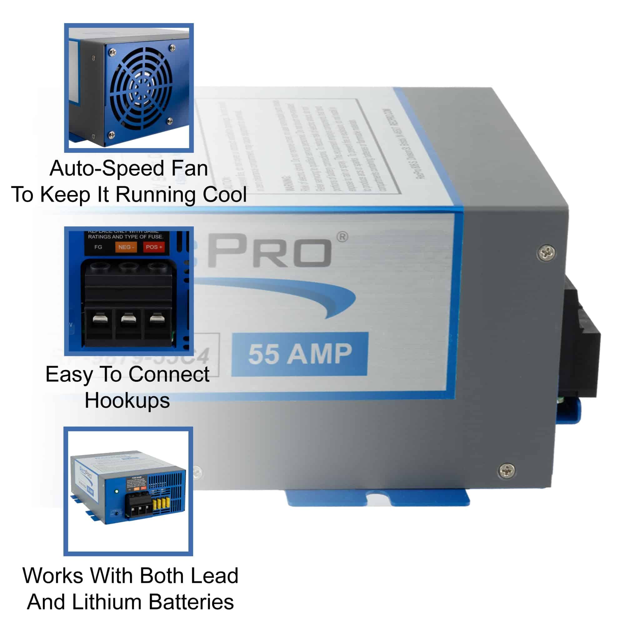 Convertidor de Corriente para RV RecPro 55 Amperios | - Imagen 4