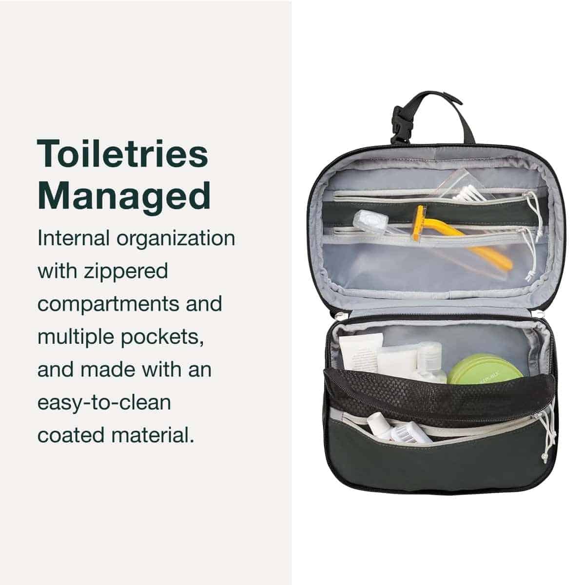 Bolsa de aseo colgante Osprey Transporter, Negro - Imagen 5